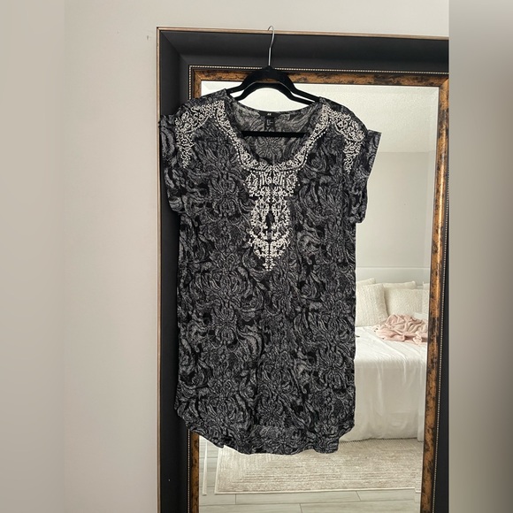 H&M Black and Gray Patterned Tunic - Picture 2 of 7